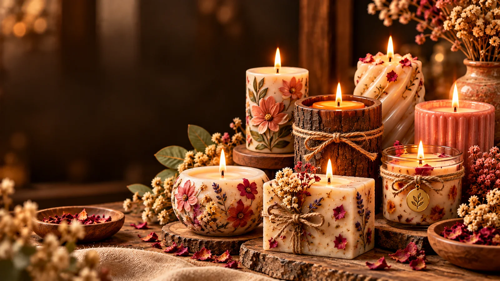 Módulo 7: Velas naturales, artísticas y pintadas